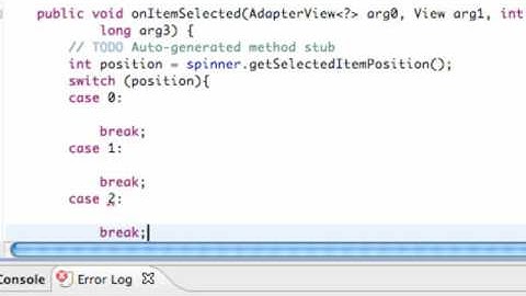Android Application Development   106   OnItemSelected and File Directories