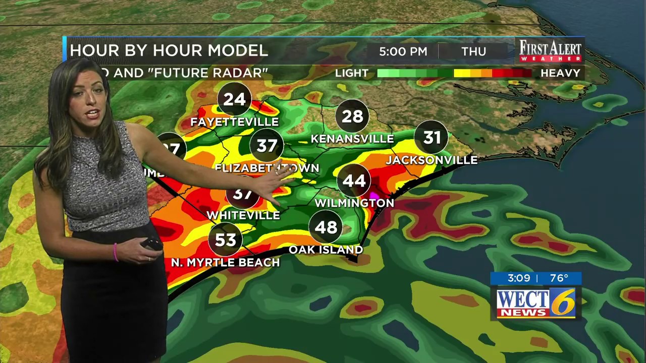 Kellie McGlynn Hurricane Dorian clips YouTube