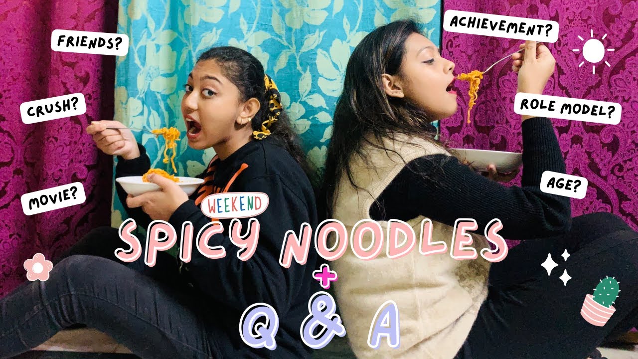 SPICY Noodle Challenge!🥵🌶️ w/ Q & A ft. @MadWithArts