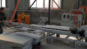 High speed stone flaming machine