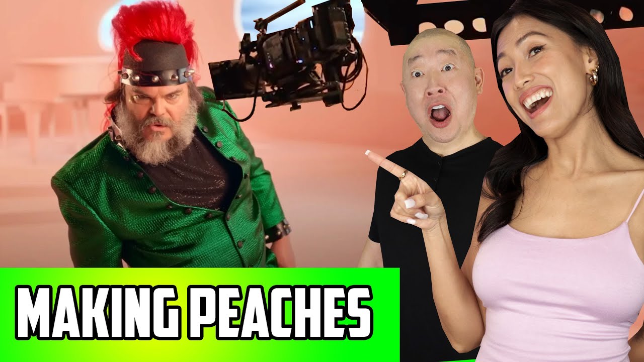Jack Black AKA Bowser Peaches Behind The Scenes Reaction YouTube