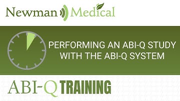Newman Medical - Performing an ABI-Q Study with the simpleABI-Q