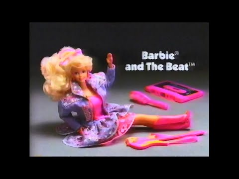 Barbie by Mattel ad pair from 1990