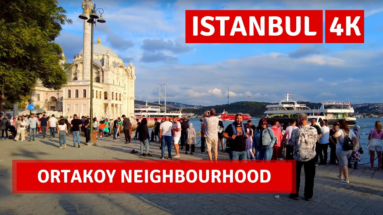 Istanbul 2022 Ortakoy Neighbourhood 5 September Walking Tour|4k UHD 60fps