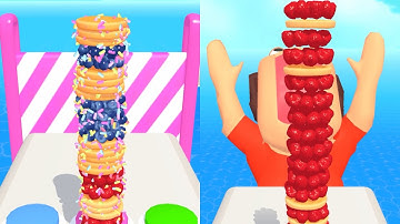 Pancake Run (Android/iOS ) All Levels Gameplay Level 18 - 20