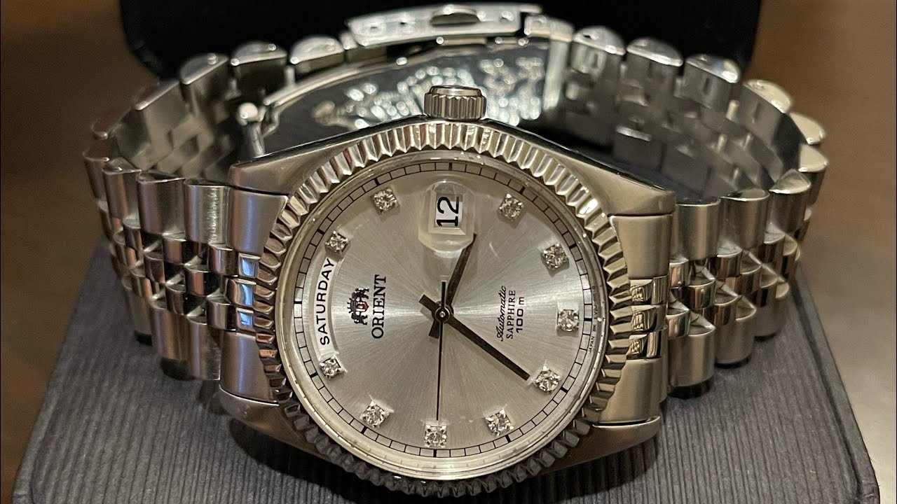 Orient Day Date jubilee grey dial - YouTube