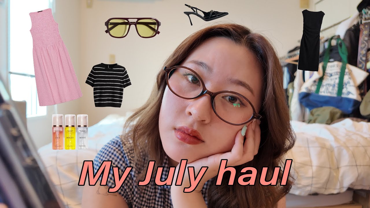 my July haul🍉🍒【ZOZOTOWN,H&M,ZARA,古着屋,musinsa,amazon,qoo10での購入品】