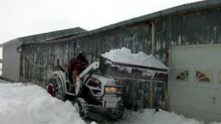 Playing with a rental Bobcat