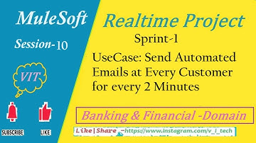MuleSoft | Realtime Project -Session-10| #vitechtalks | Sprint-1 Send Automated Emails for 2 minutes