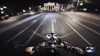 Berlin Night Ride | Triumph Thruxton RS | RAW SOUND
