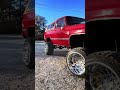JUST SHOWING OFF A SIDE VIEW OF MY K5 #automobile #red #clean #squarebody