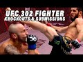 Ufc 302 fighter knockouts  submissions