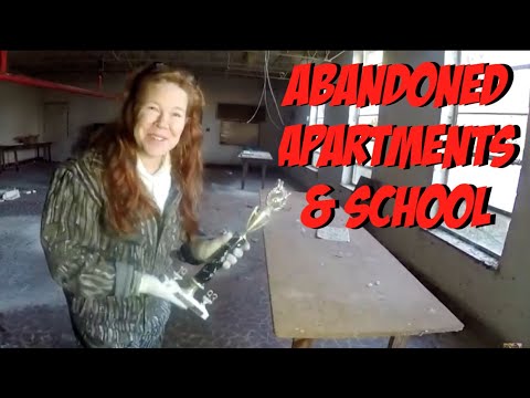 Abandoned Apartment Complex, Vacant School & Strange Equipment Found