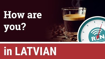 How to ask "how are you?" in Latvian - One Minute Latvian Lesson 9