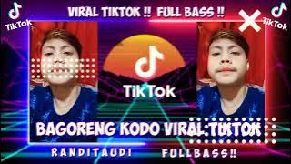 DJ VIRAL TIKTOK !! - BAGORENG KODO ( MAMAT DJAFAR REMIX ) DJ FULL BASS !!