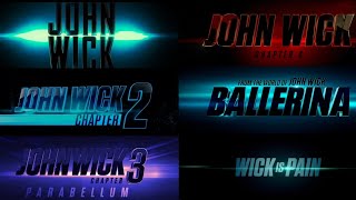 John Wick All | Title Cards Form Trailer Logo (2014-2025)