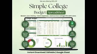 Easy Budgeting for Students: Best Google Sheets College Budget Template