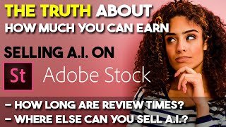 How Much Money Can You REALLY Make Selling AI Images Adobe Stock - Latest Review Times #adobestock