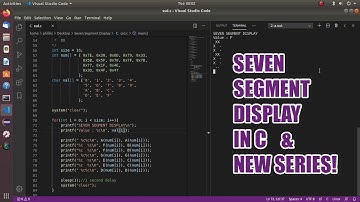 Seven Segment Display in Comman Line using C | New Series Announcement!