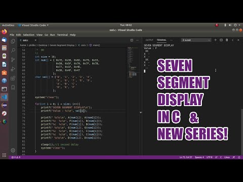 Seven Segment Display in Comman Line using C | New Series Announcement!