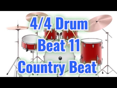 4/4 Drum Beat -11 (Country Beat) - YouTube