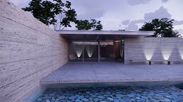Barcelona Pavilion Final Enscape Rendering