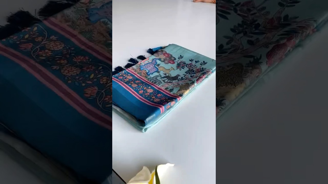 Dola Viscose Digital Printed Kalamkari Saree
