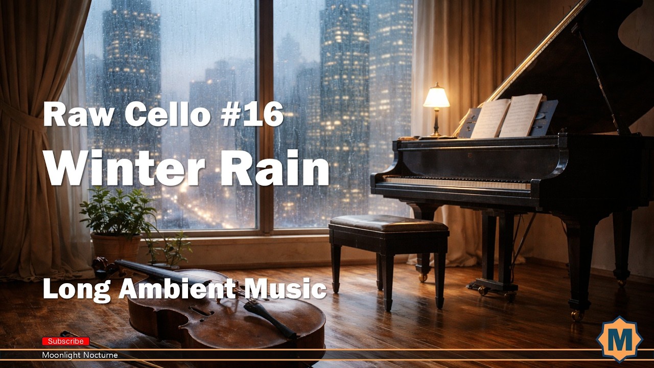 Winter Rain - Long Ambient Music - Raw Cello #16(7H)