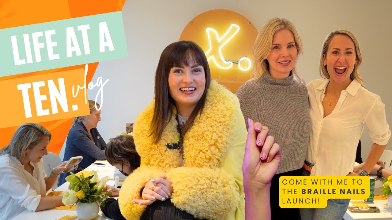 Braille Nails Launch w/ Molly Burke! 💅 CEO Vlog