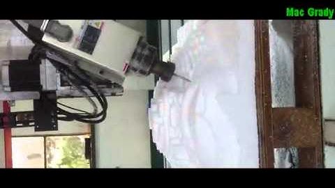4 Axis styrofoam cnc router machine, 4 axis  engraving machine working video