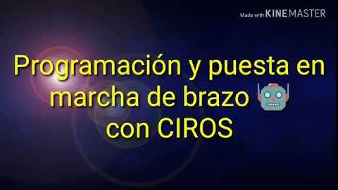 CIROS: Programación y puesta en marcha de robot industrial