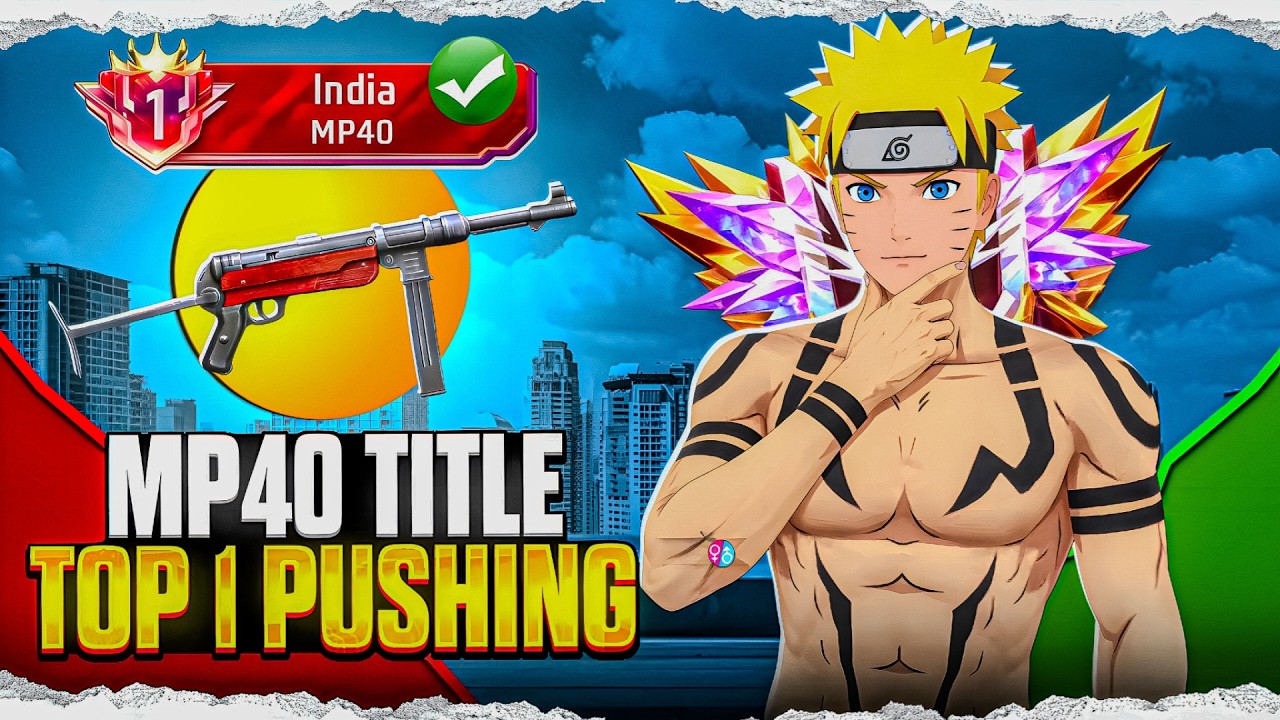 Pushing Top 1 Title In Mp40 | Free Fire Solo Rank Pushing With Tips And ...