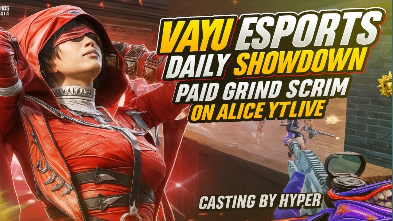 VAYU ESPORTS PRESENTS DAILY PAID GRIND SCRIM - YouTube