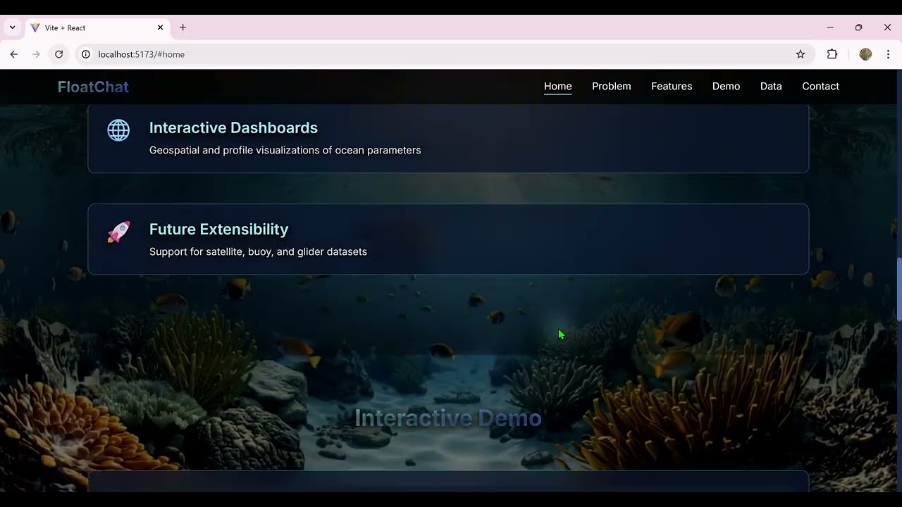 FloatChat– AI-Powered Ocean Data Explorer