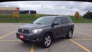 2010 Grey Toyota Highlander Sport Newmarket Ontario | MacIver Dodge Jeep
