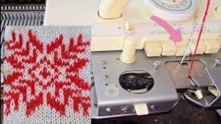 Using the MC Button to Knit Fairisle on a Brother Knitting Machine