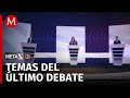 ¿Cuáles son los temas que se abordarán en el tercer debate presidencial?