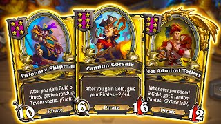 This Brand New Pirate Build Is Out Of Control  Hearthstone Battlegrounds