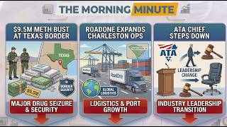 $9.5M Meth Bust at Texas Border, RoadOne Expands Charleston Ops, & ATA Chief Steps Down
