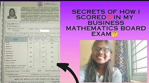 how i got centum in my 12th std business mathematics board exam?#boardexam #business mathematics