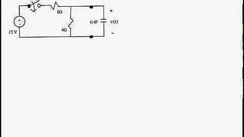 Example 2 - Transient Analysis - RC circuit (1st order)