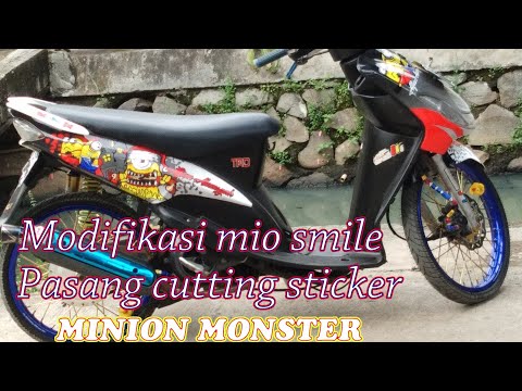 Cutting Decal Mio Smile Minion Monster Youtube