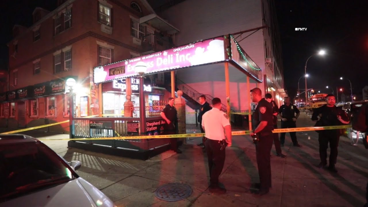 Person Shot near Subway Station Entrance in East New York BROOKLYN