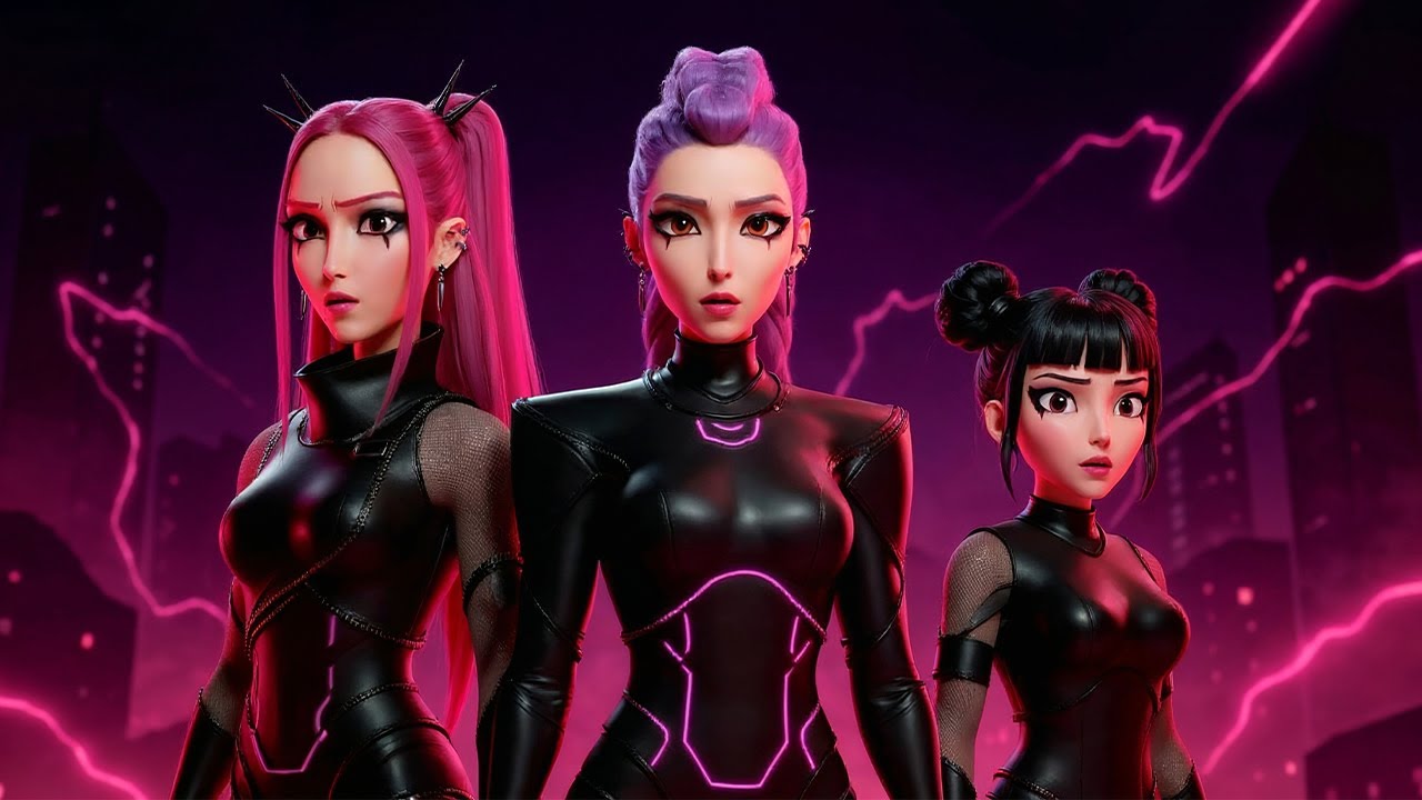 Спокойная ночь с Huntrix 🎶 Руми, Мирой и Зои для снятия стресса и сна всего за 2 минуты