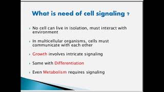 Cell Signaling (BIO 107 - Cell and Molecular Biology)