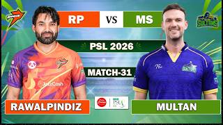 PSL LIVE: MULTAN SULTANS vs RAWALPINIDZ 31st MATCH LIVE | MS vs RWP LIVE MATCH COMMENTARY screenshot 2