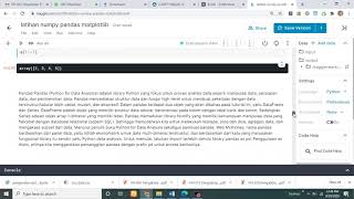 pengenalan numpy, pandas, matplotlib