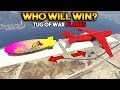 GTA 5 ONLINE : TUG OF WAR PLANE EDITION (WHO WILL WIN?)