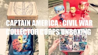 Captain America : Civil War - Collector Corps UNBOXING !