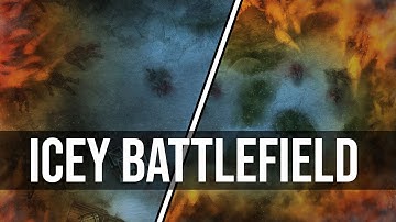 Icey Battlefield | D&D Battle map Time Lapse